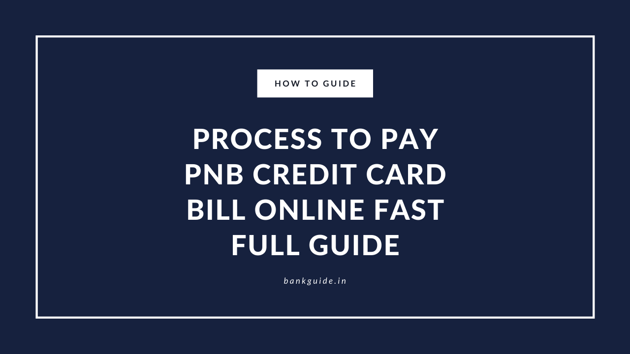 PNB credit card payment online
